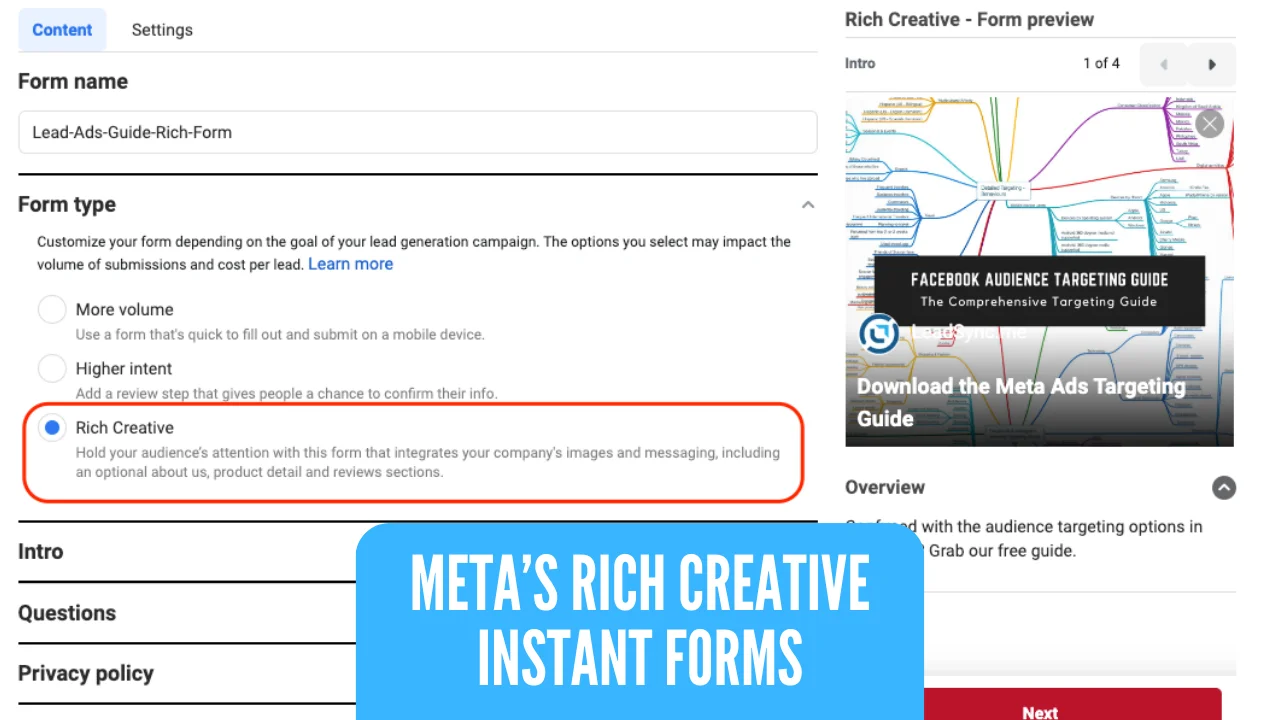 LinkedIn Lead Gen Form Example