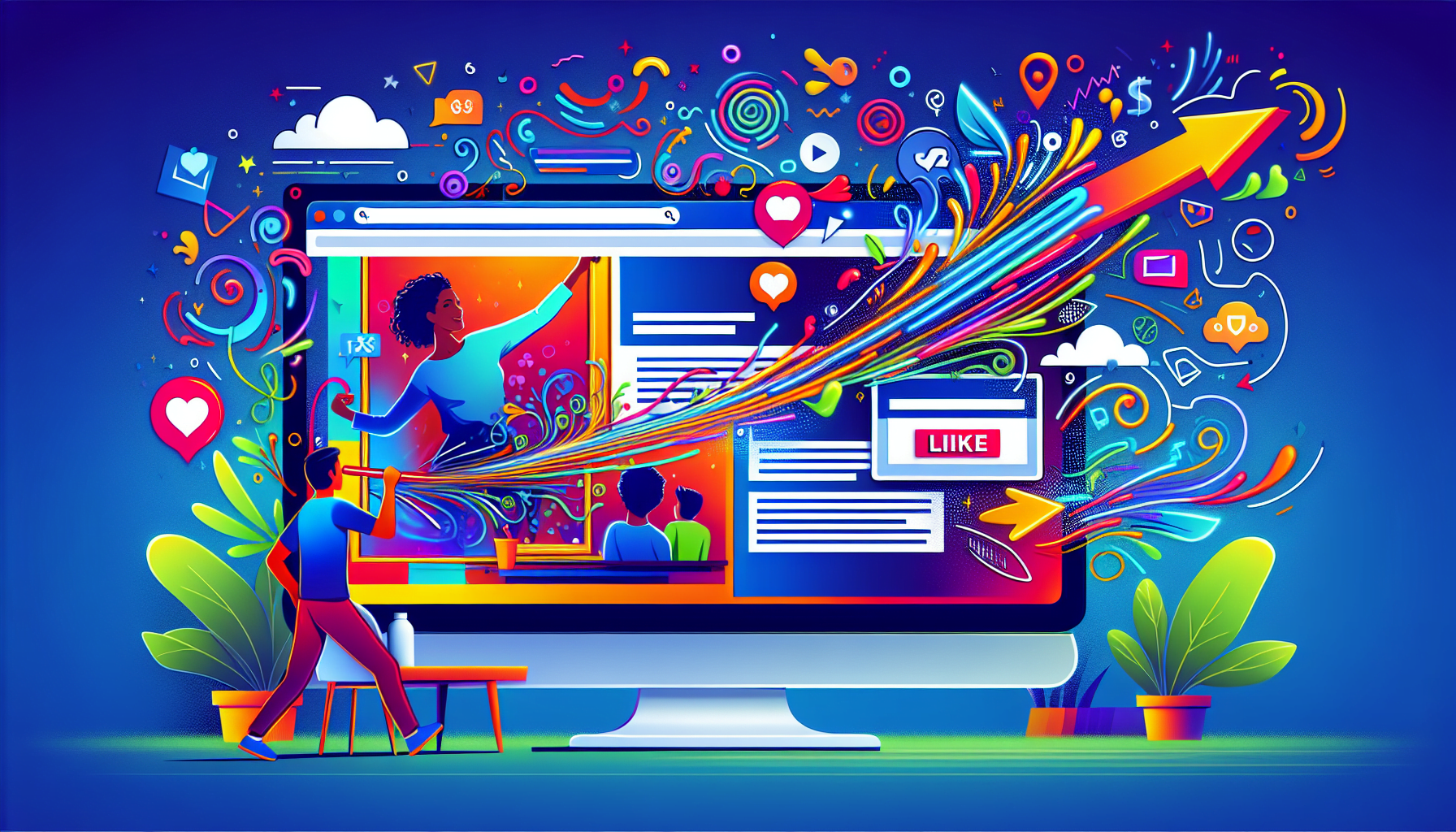 Illustration of compelling ad copy and high-quality visuals