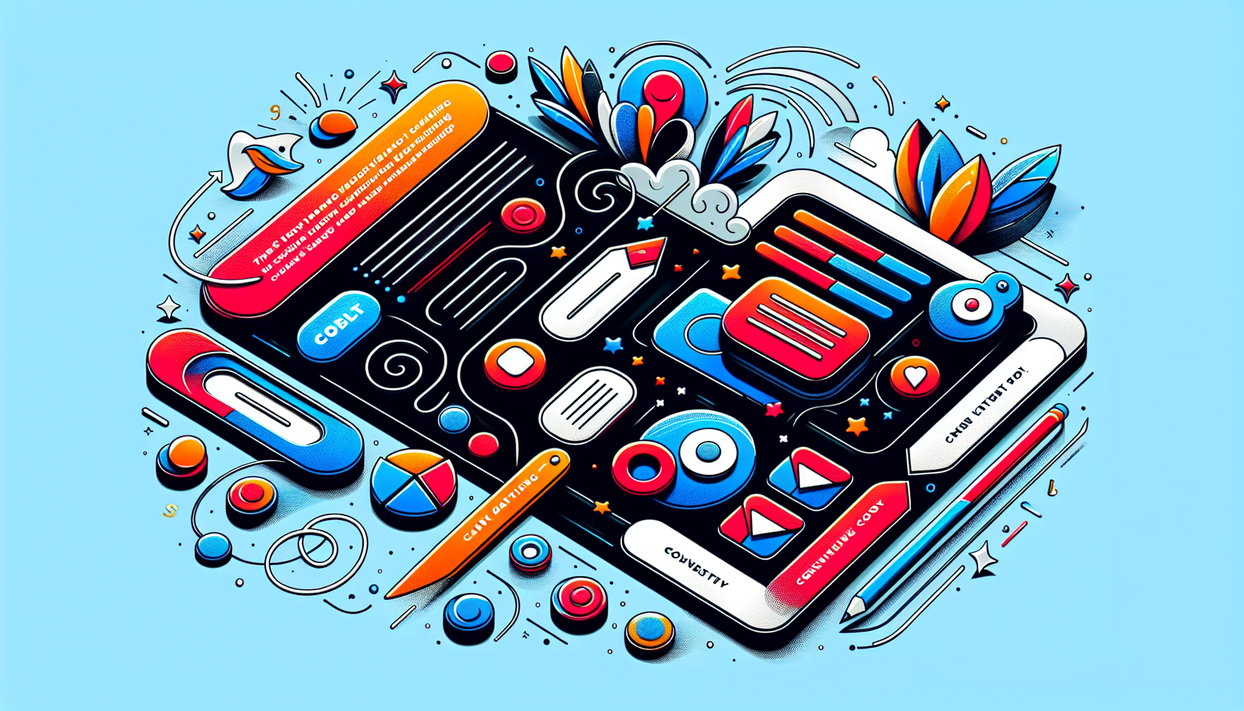 Illustration of an optimized landing page