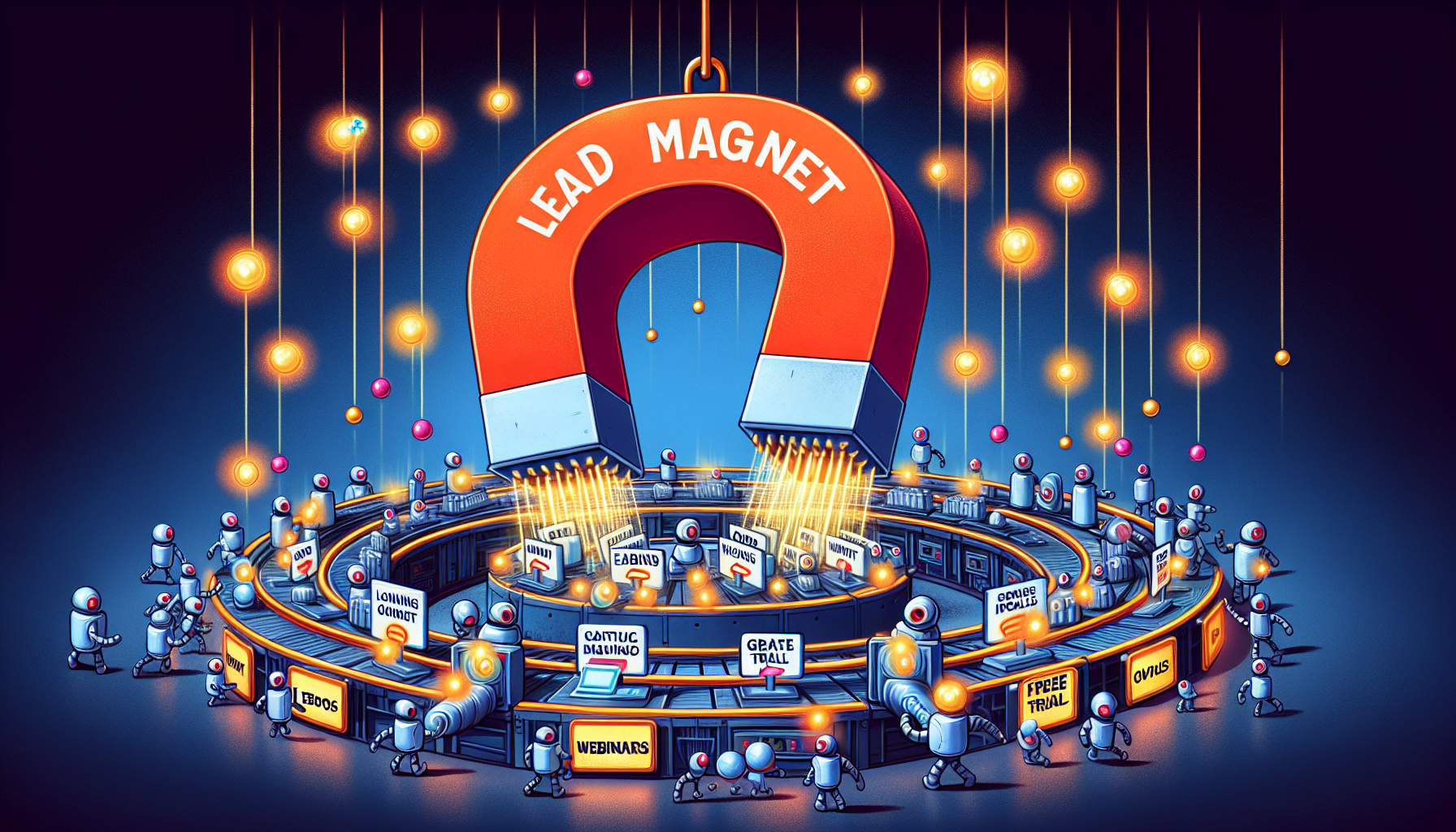 Illustration of creating a compelling lead magnet