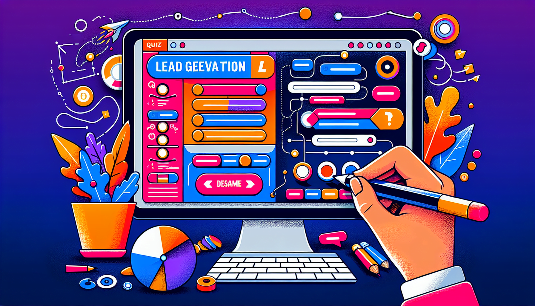 Lead generation quiz builder