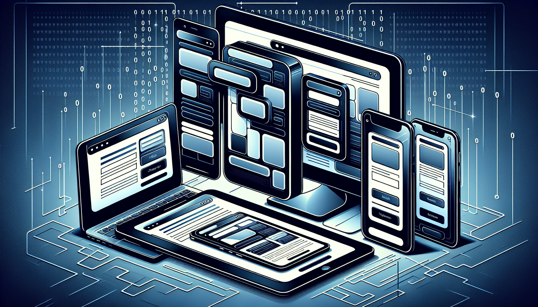 Illustration of responsive form design