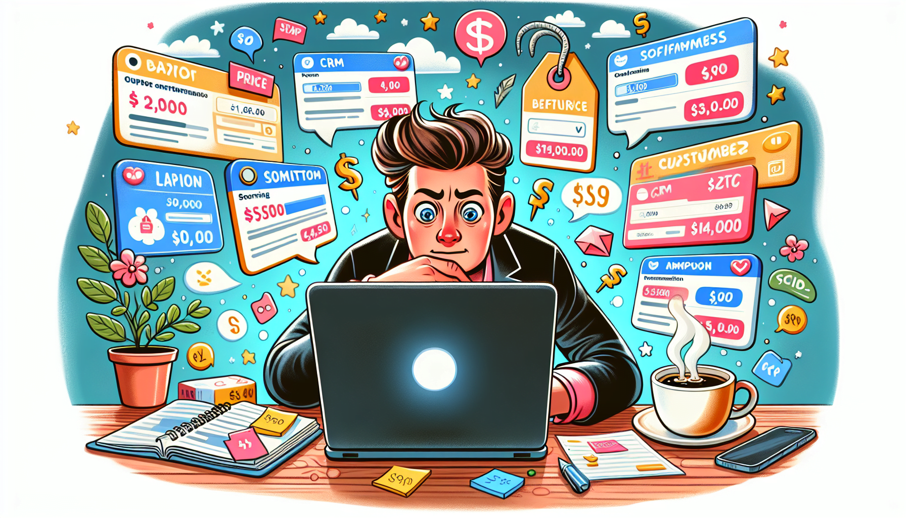 An illustration of affordable CRM options for small businesses.