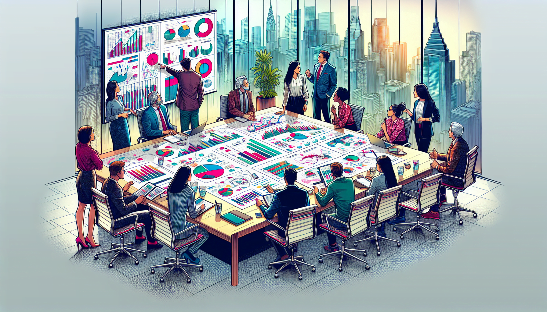 An illustration representing the evaluation and iteration of a follow up process in real estate.