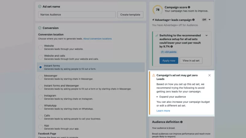 Facebook Ads may get zero leads | LeadSync Blog