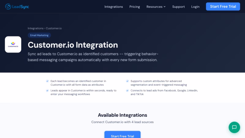 Customerio Integration - LeadSync | LeadSync Blog