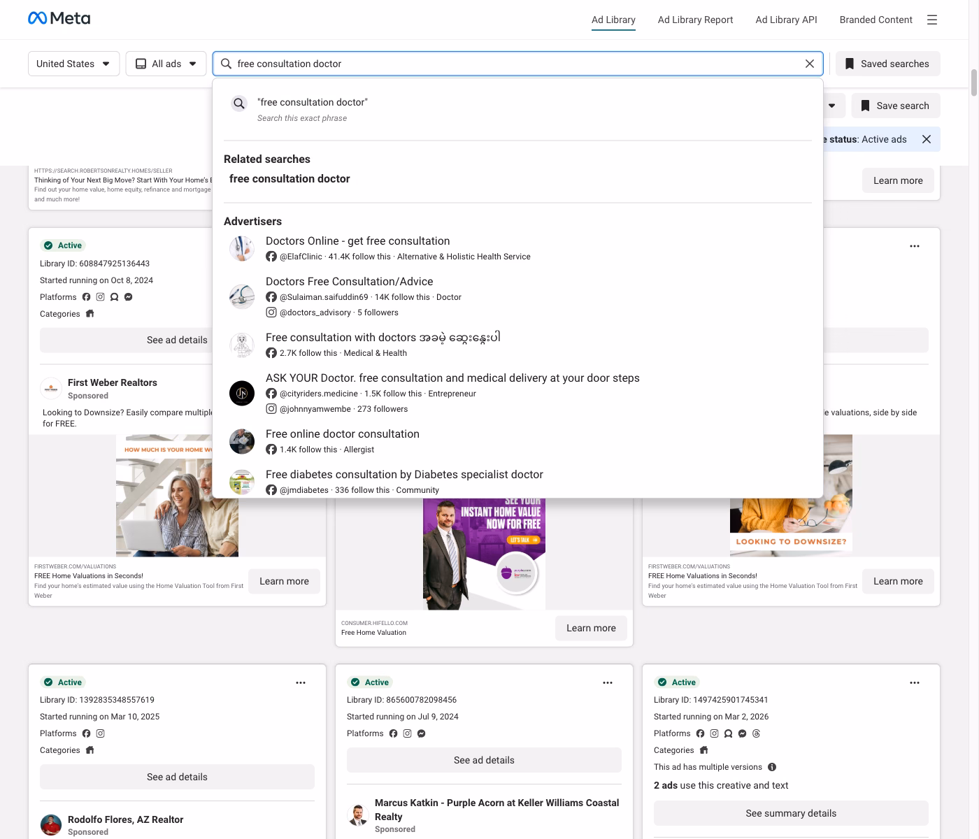Finance Facebook lead ad example — insurance consultation offer